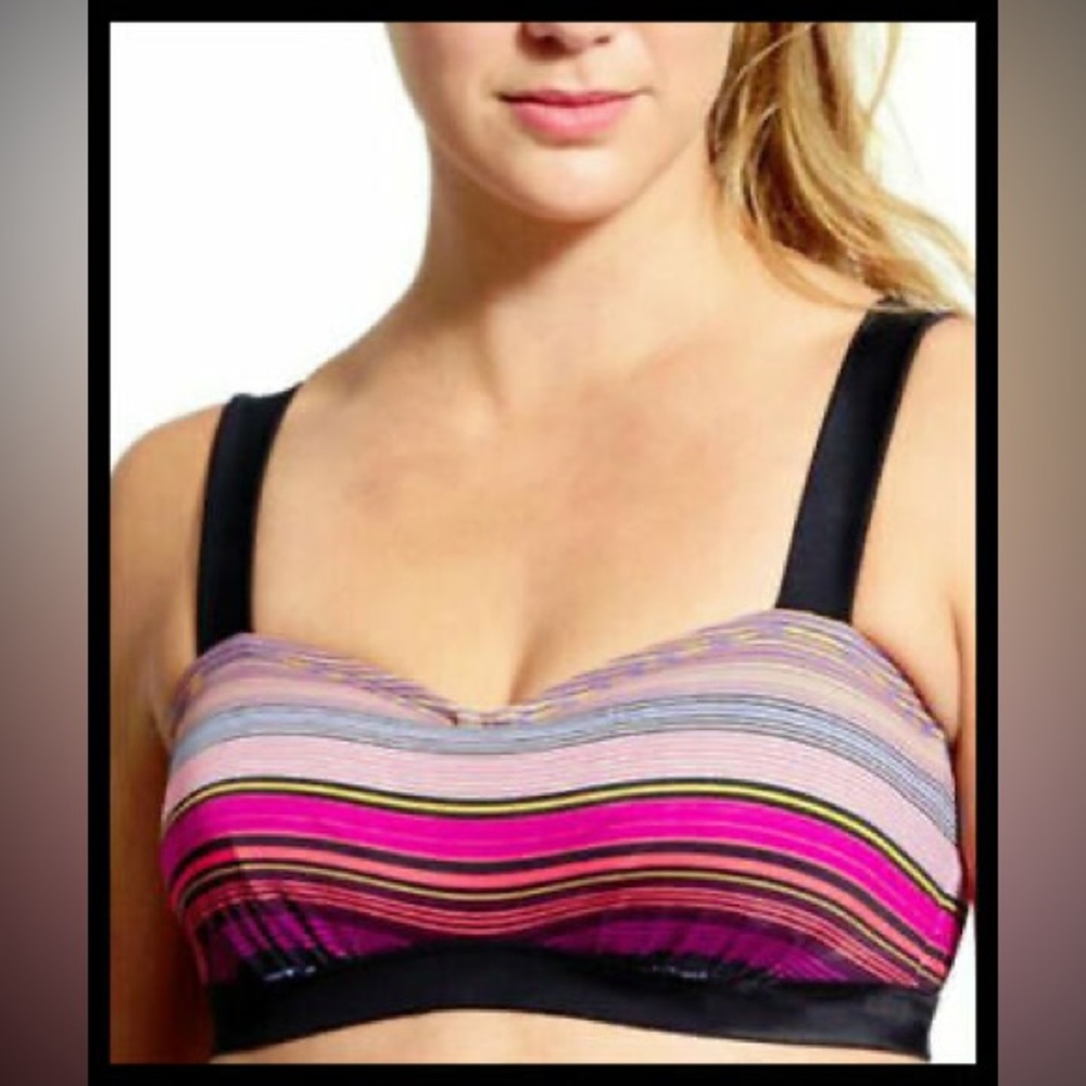 ATHLETA CAPRI STRIPE PURA BIKINI Top & Bottoms Size X-Large